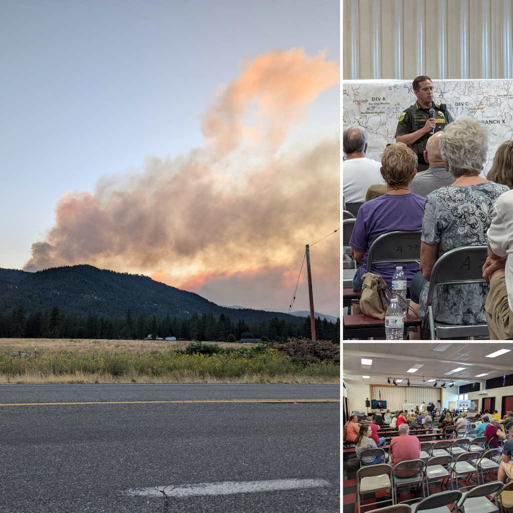 Shelly Fire Community Meeting with Sheriff LaRue Team Dahle Attended