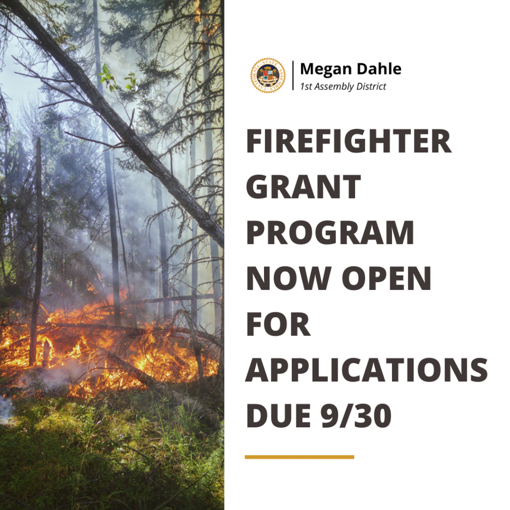 Firefighter Grant Program Now Open for Applications Due 9.30