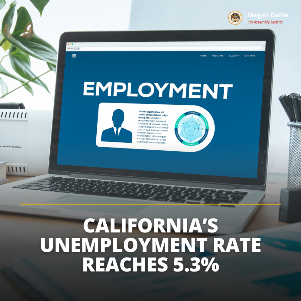 California’s Unemployment Rate Reaches 5.3%